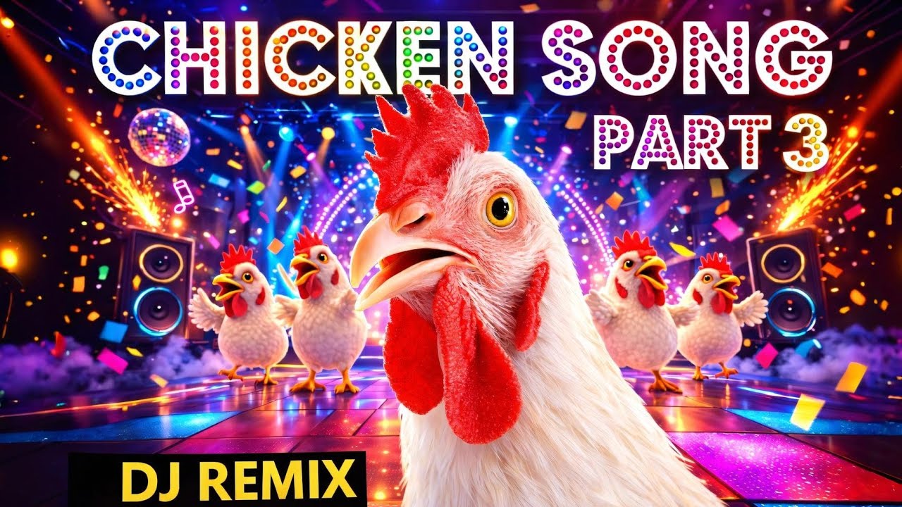 J.Geco - CHICKEN SONG Часть 3 (Новый ремикс) Видеоклипы на песни про кур, петуха и танец цыпленка...