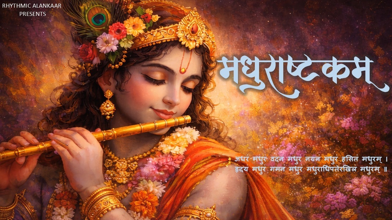 The SWEETNESS of Lord Krishna | Madhurashtakam | SOULFUL Krishna Bhajan | LYRICAL | मधुराष्टकम्
