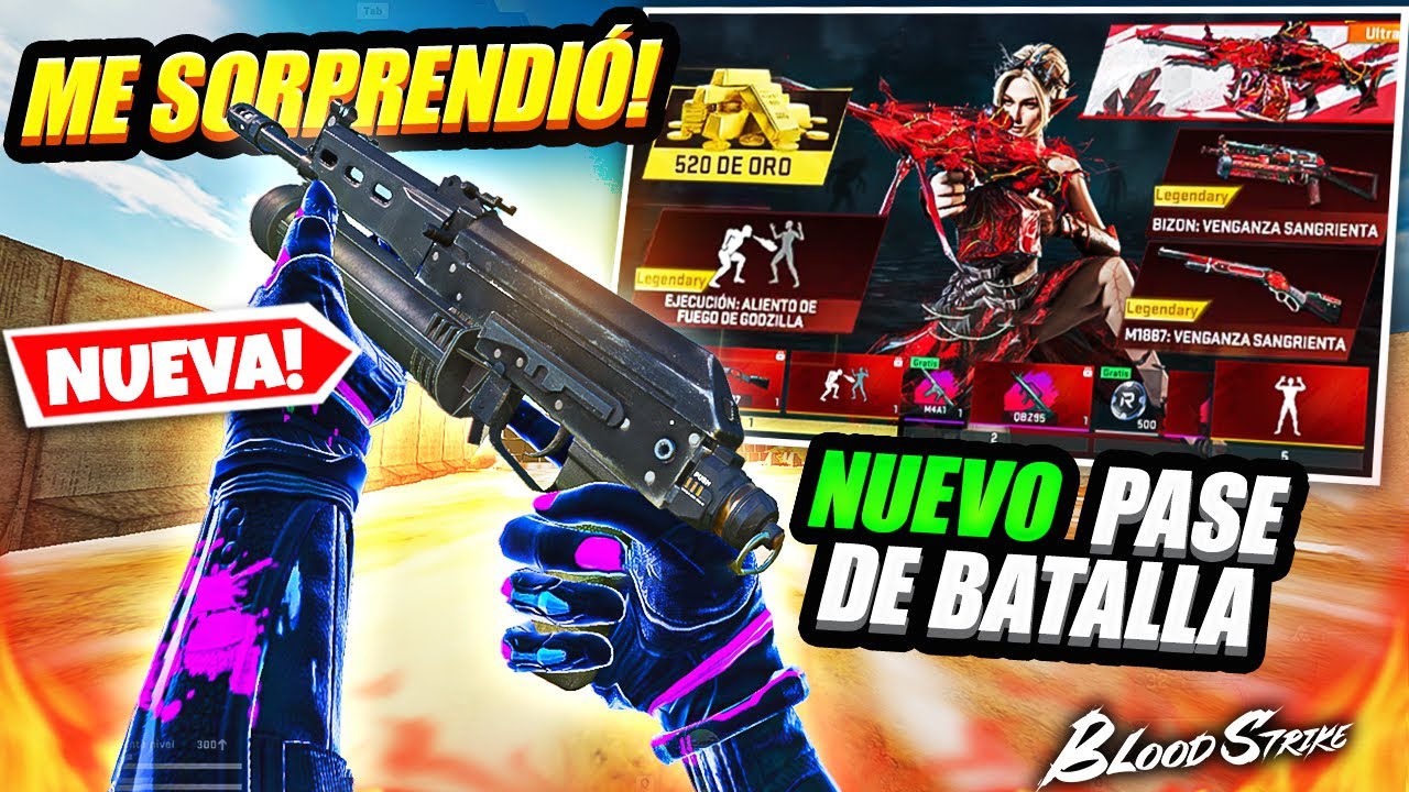 LA NUEVA ARMA ME SORPRENDIÓ 😱 | NUEVO PASE DE BATALLA – BLOOD STRIKE