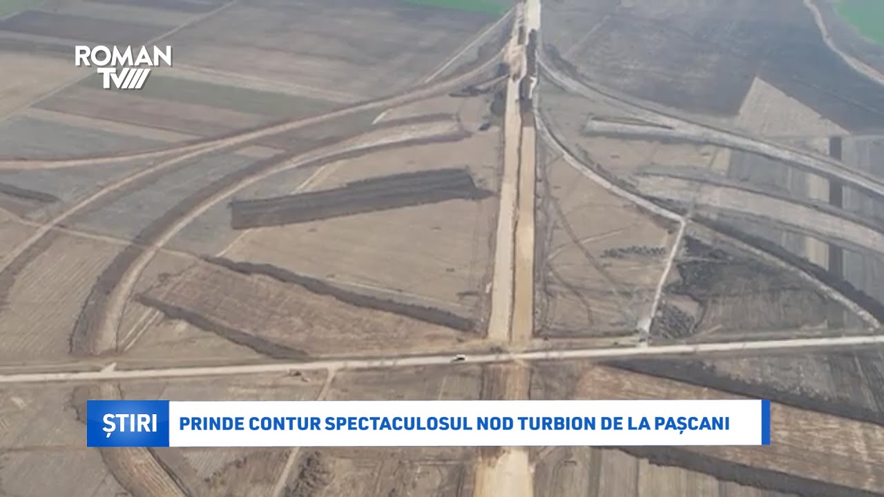 Prinde contur spectaculosul nod Turbion de la Pașcani