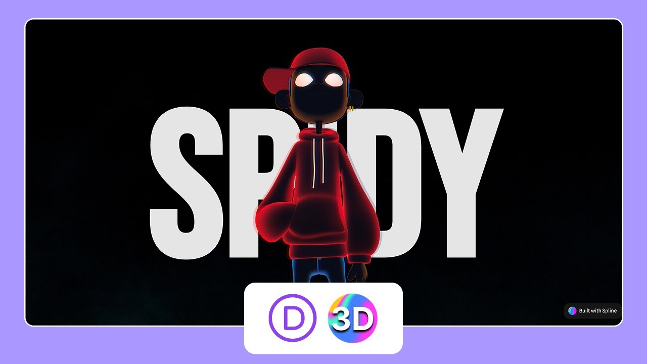 Spline 3d animation in Divi | Wordpress
