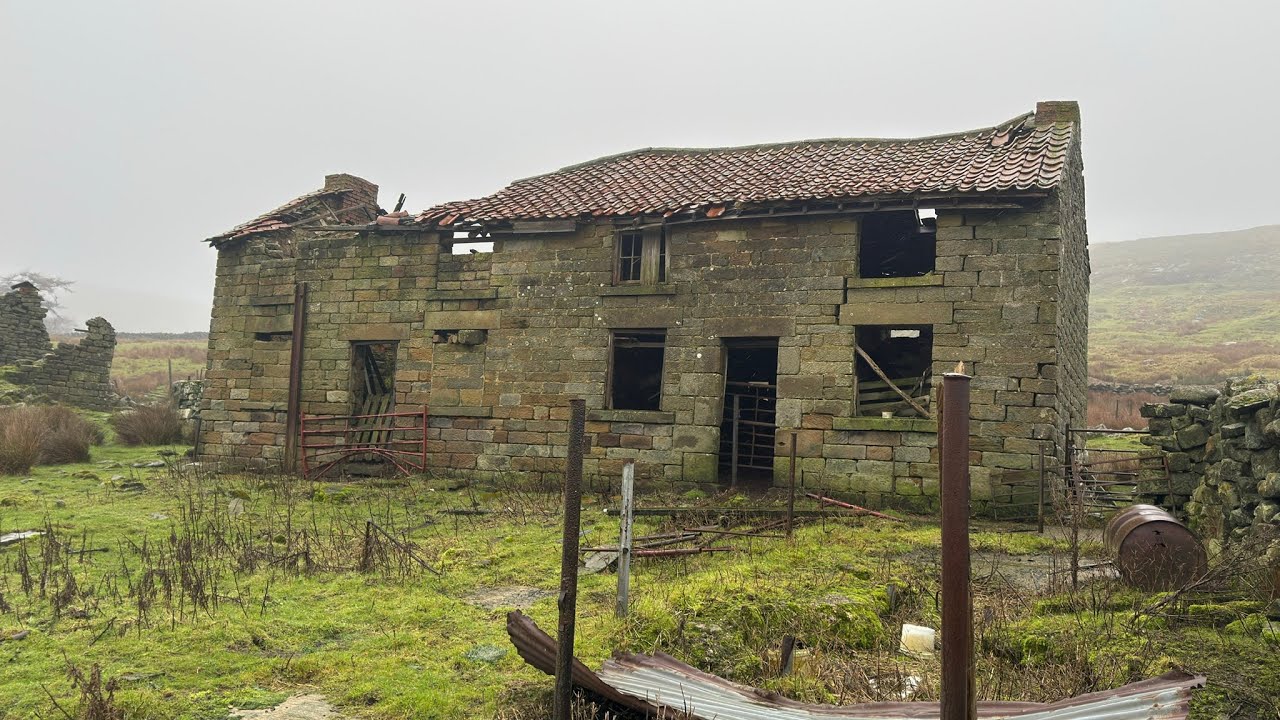 Abandoned farm houses and a walk around Rosedale valley railway .North  Yorkshire 