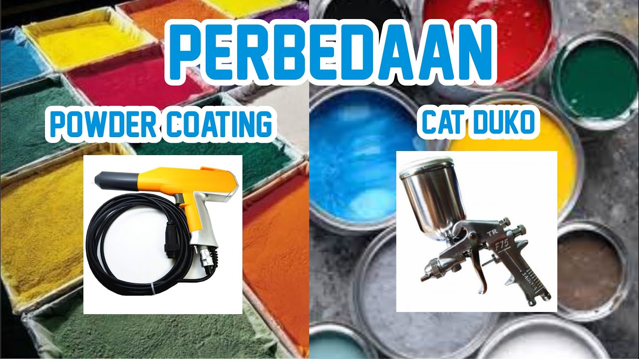 PERBEDAAN POWDER COATING DAN CAT DUKO #powdercoating #perbandingan #catduko