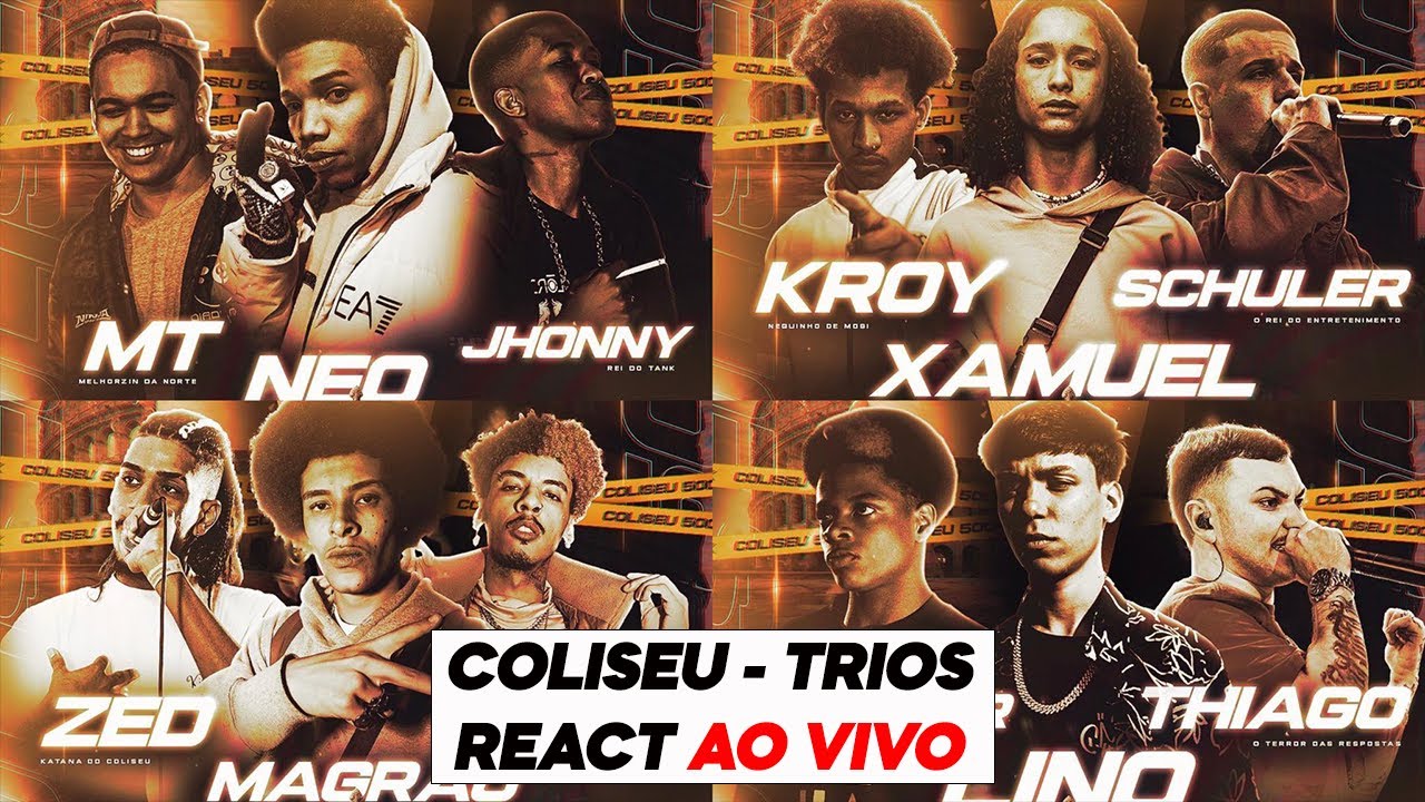 BATALHA DO COLISEU - ESPECIAL DE TRIO - REACT AO VIVO