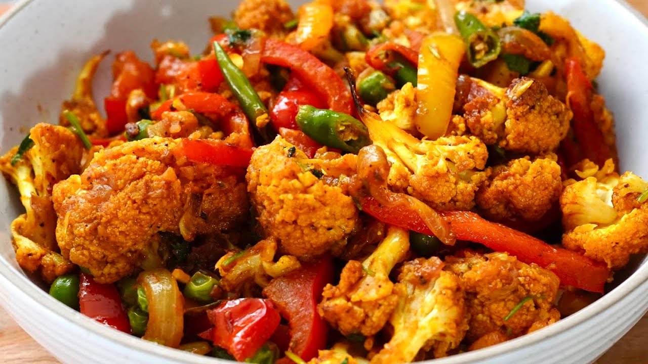 ROASTED CAULIFLOWER PEPPER FRY | EASY & DELICIOUS CAULIFLOWER RECIPE