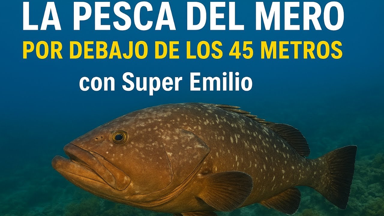 La pesca del mero por debajo de los 45 metros con Super Emilio