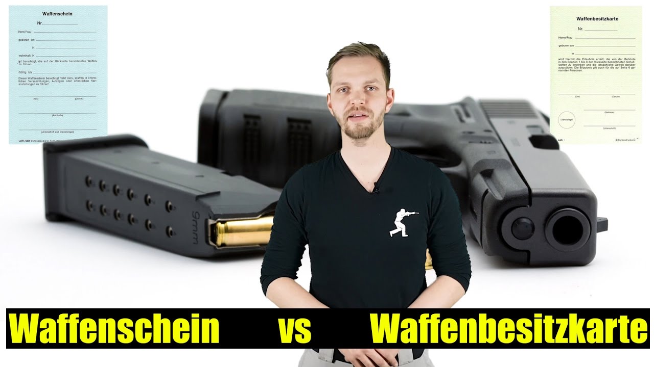 Waffenschein Waffenbesitzkarte Unterschied