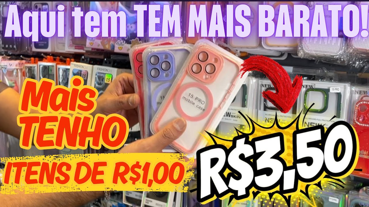 SÓ R$1,00 - ACHEI ONDE COMEÇAR SUA LOJA DE PREÇO ÚNICO, CAPINHAS ACESSÓRIOS PELÍCULAS E ELETRÔNICOS 