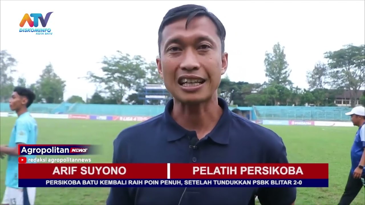 PERSIKOBA BATU KEMBALI RAIH POIN PENUH, SETELAH TUNDUKKAN PSBK BLITAR 2-0 | ATV MALANG RAYA