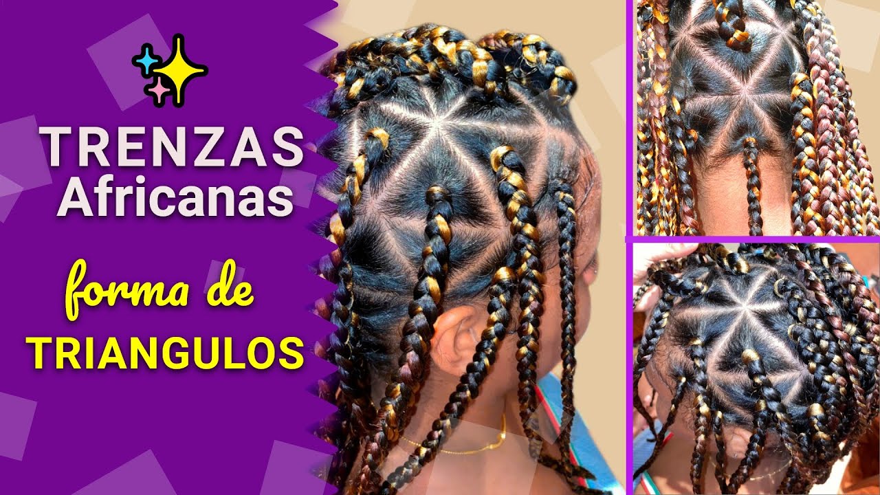 Cómo hacer TRENZAS AFRICANAS 🎀/ el MEJOR MÉTODO✅, fácil y rápido! #trenzasafricanas