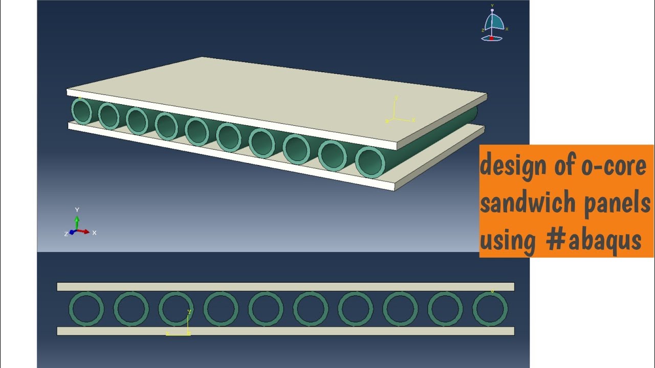 design of o-core sandwich panels using #abaqus