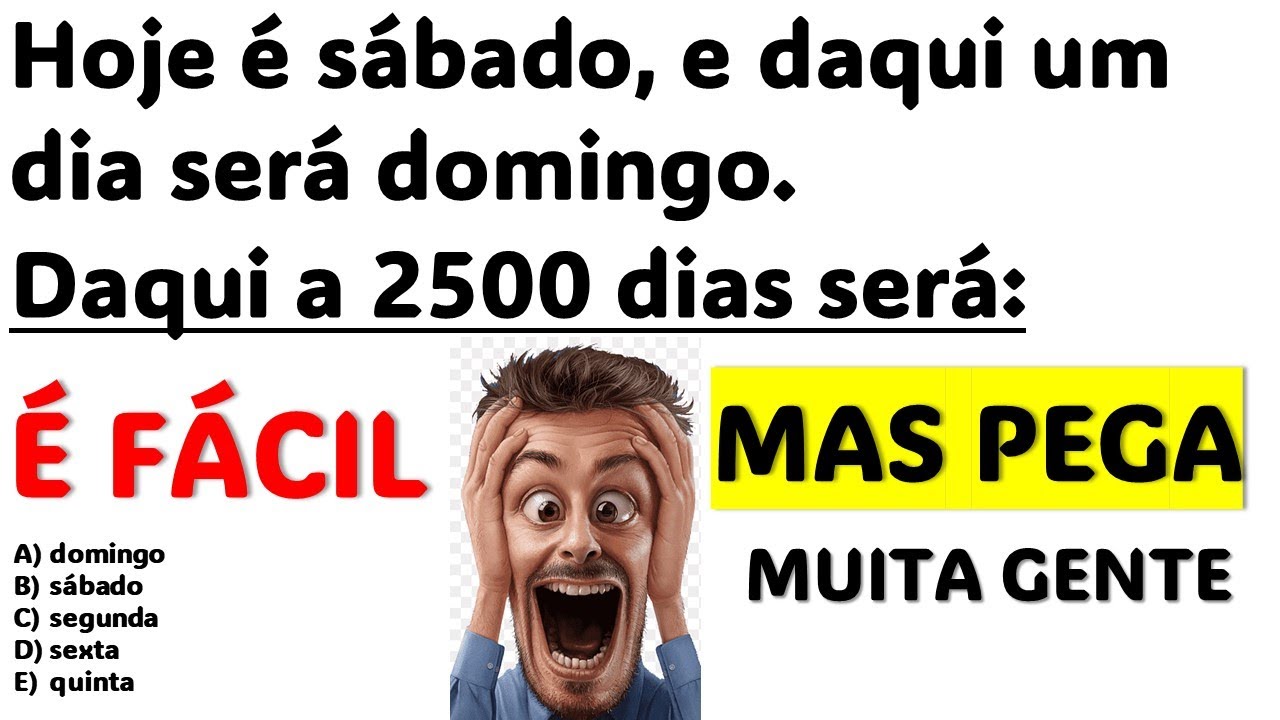 É FÁCIL MAS A MAIORIA NÃO CONSEGUE | RACIOCÍNIO LÓGICO E MATEMÁTICA BÁSICA
