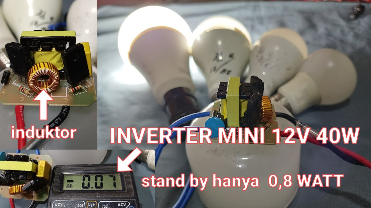 MINI INVERTER YANG SUPER IRIT | REVIEW KIT INVERTER MINI 12V 40WATT