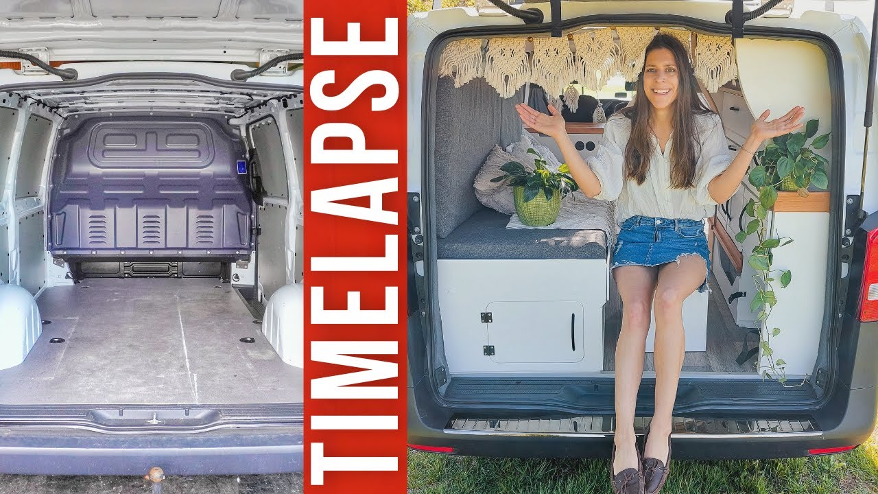 CAMPER AUSBAU in 10 Minuten! | Full TIMELAPSE | DIY Camper Van Conversion | #Vanlife