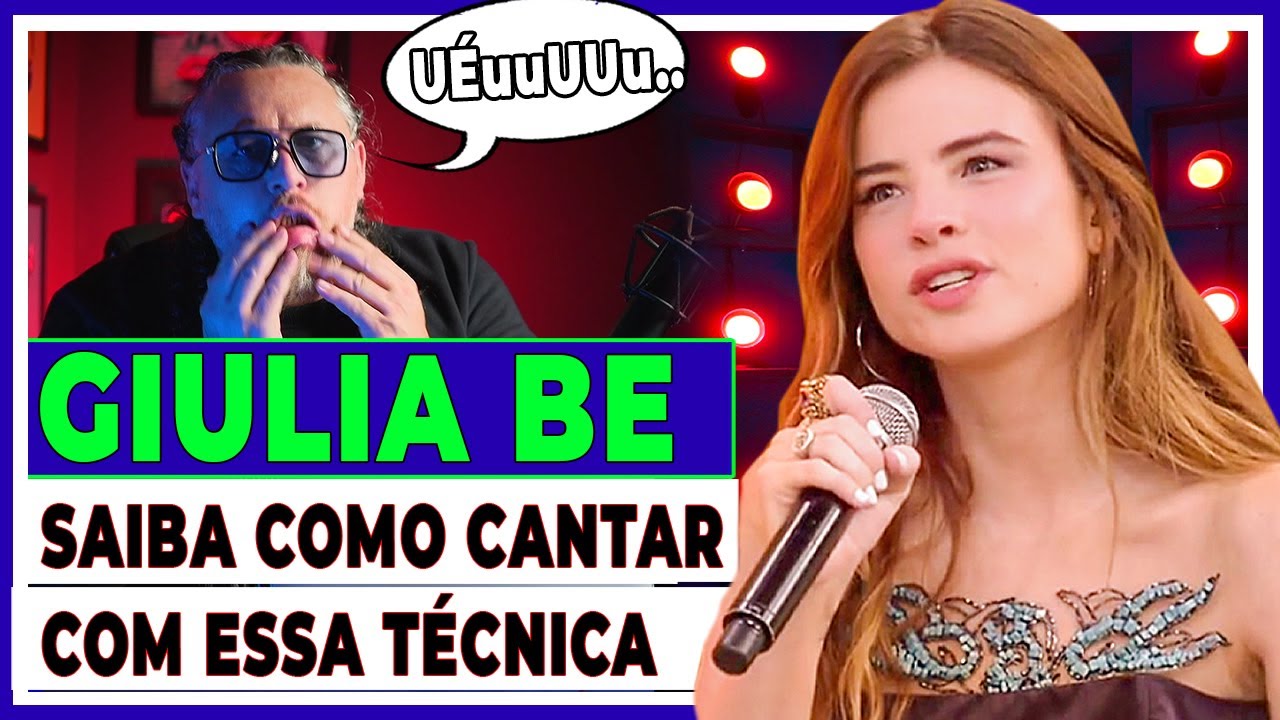 GIULIA BE by LEANDRO VOZ - AO VIVO A VOZ É MELHOR ?(Análise Vocal)