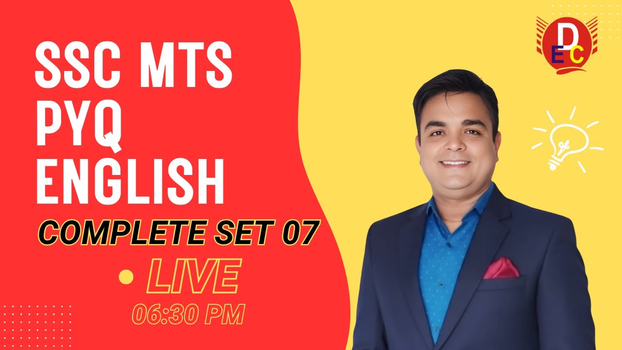 SSC MTS SPECIAL - SET 07 (SANDEEP SIR)