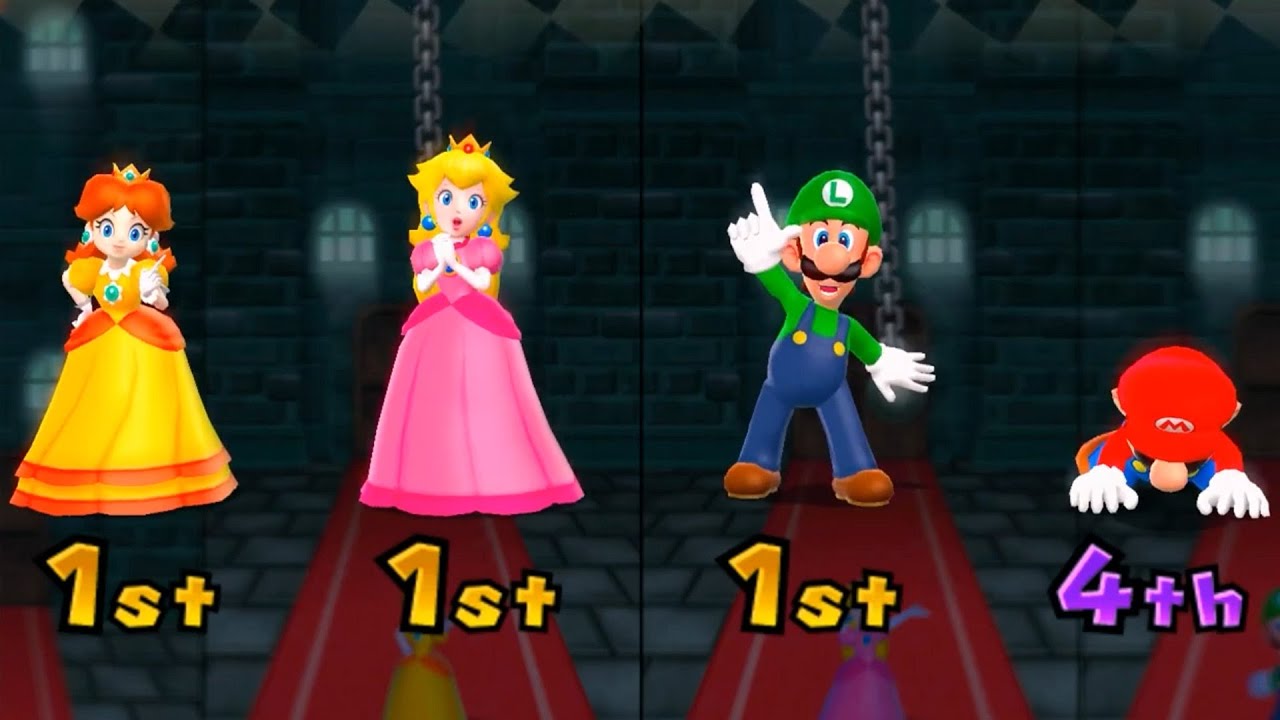 Марио против Дейзи против Пич против Луиджи: Битва мини-игр (Mario Party 9)
