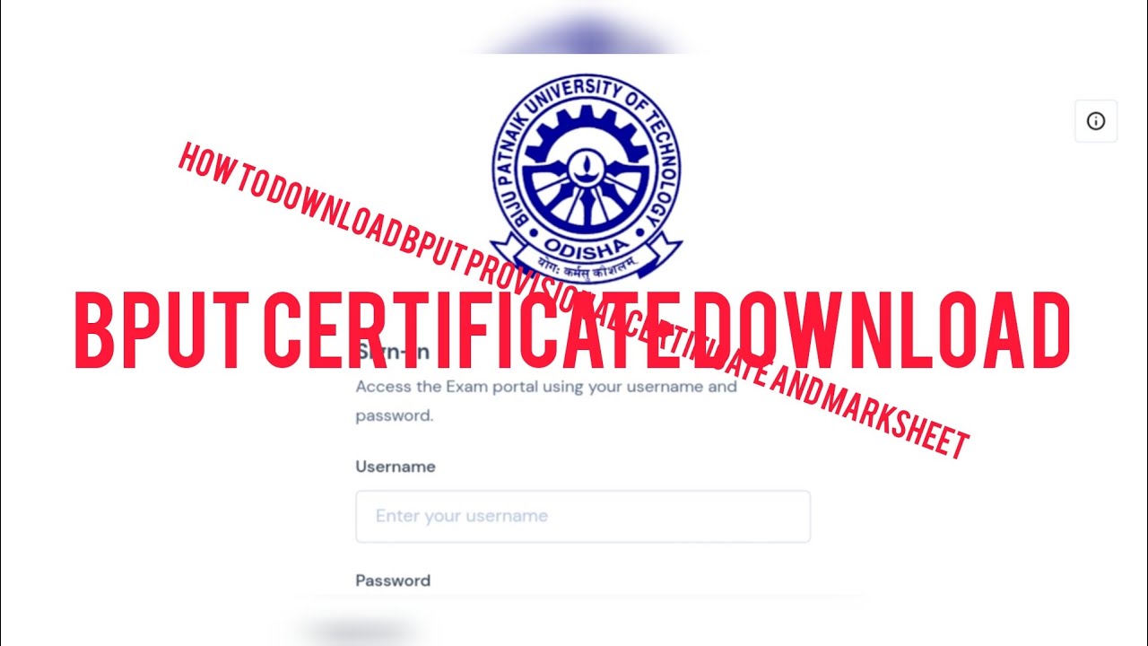HOW TO DOWNLOAD BPUT CERTIFICATE ND MARKSHEET ONLINE #bput