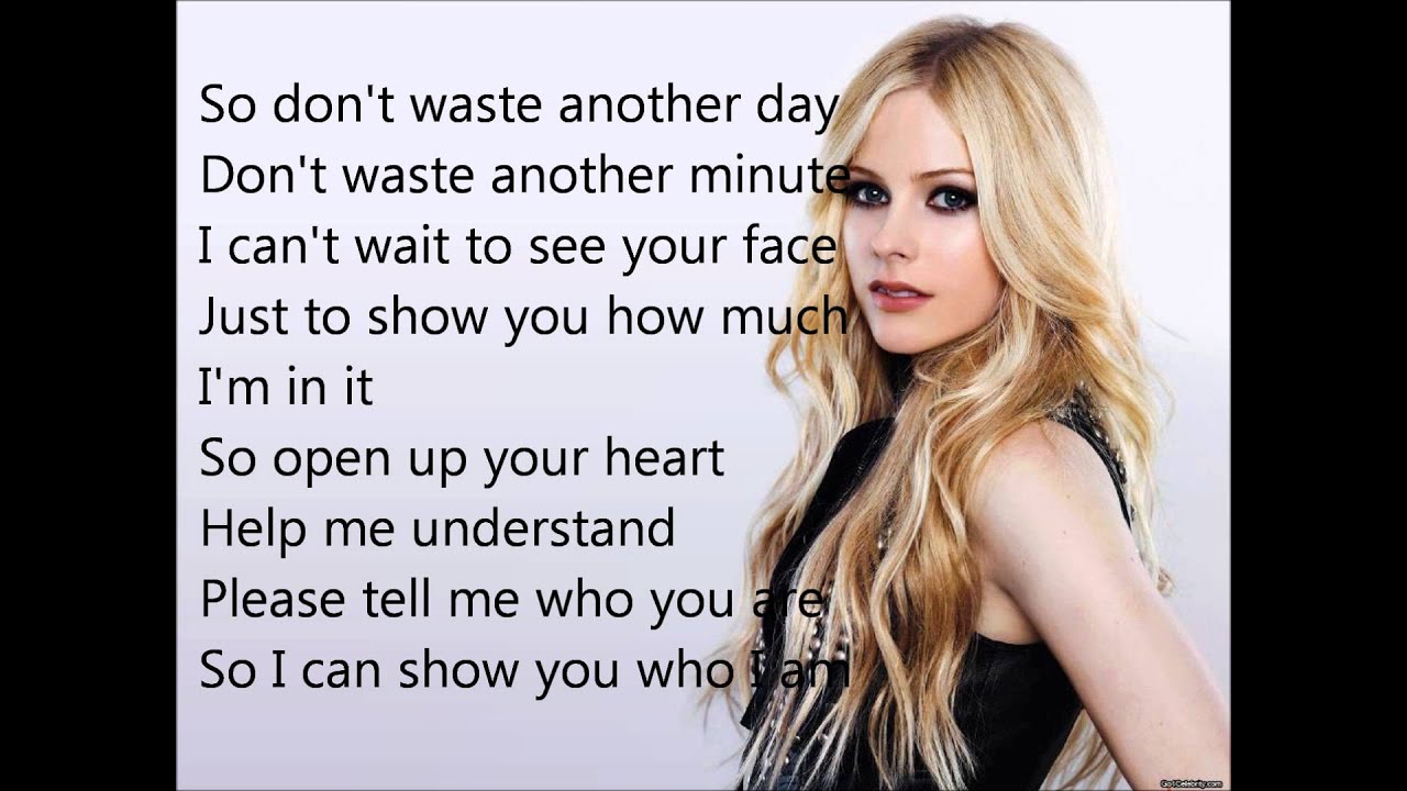 Avril Lavigne - Stop Standing There (Karaoke + Lyrics) HD