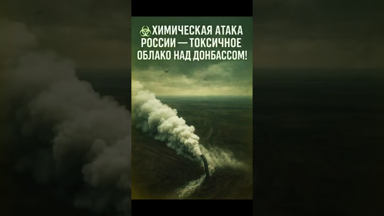 ☣️ Химическая атака России &mdash; токсичное облако над Донбассом!