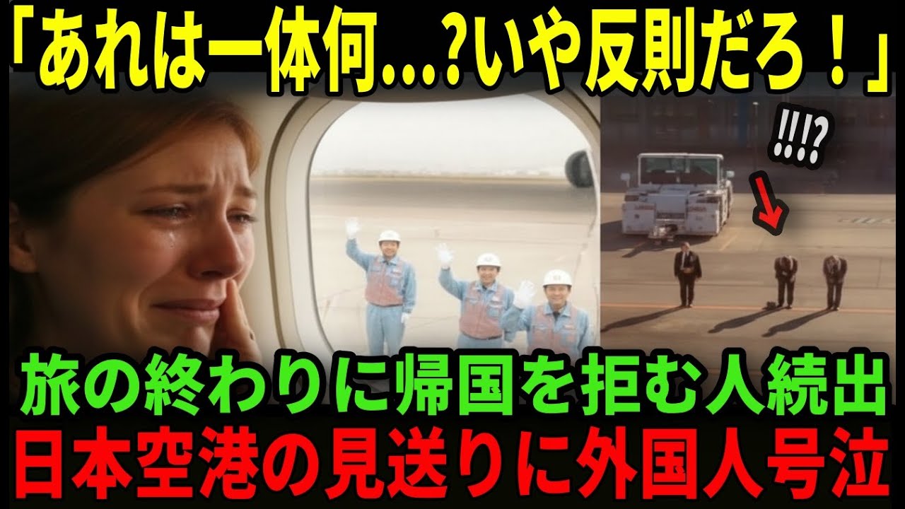 【海外の反応】「帰りたくない...」　日本の空港で