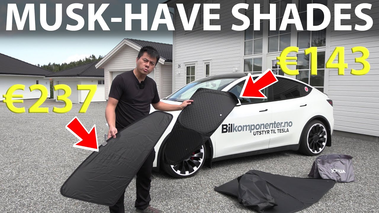 Tesla Model Y window shades from China vs Jowua tested