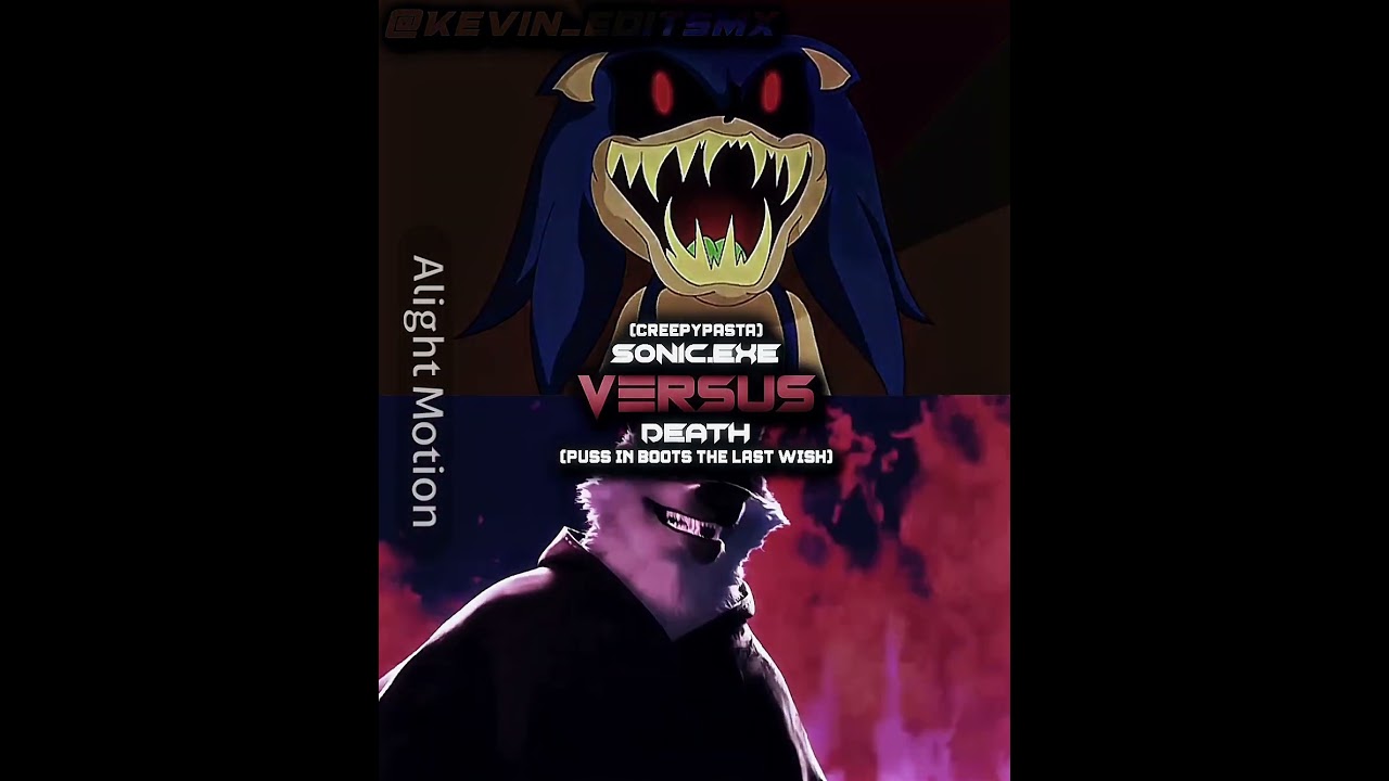 Sonic.exe Vs Death #sonic #sonicexe #creepypasta #vs #death #thelastwish #halloween #shorts