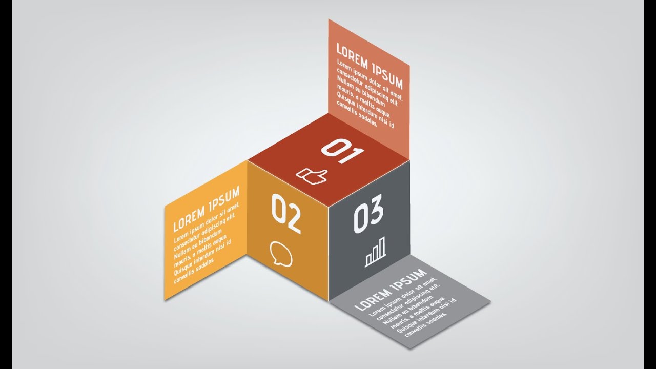 Illustrator Tutorial | 3D Infographic Design (Cube)