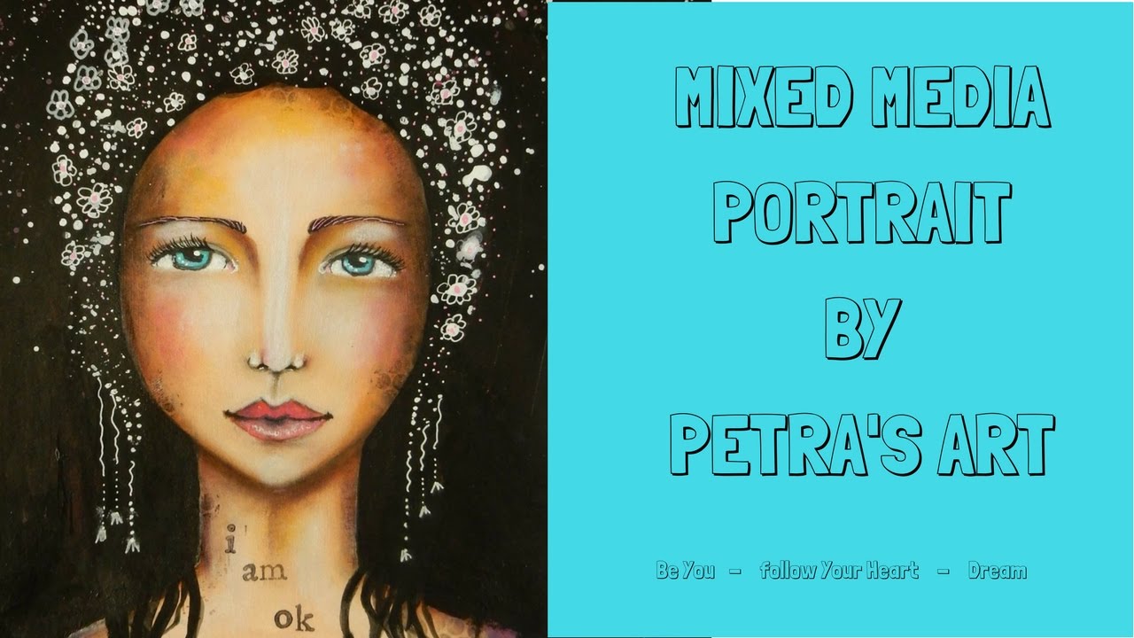 #1 Mixed Media Portrait Painting, Free Art Class, Suitable For Beginners , LFI 2016 Class