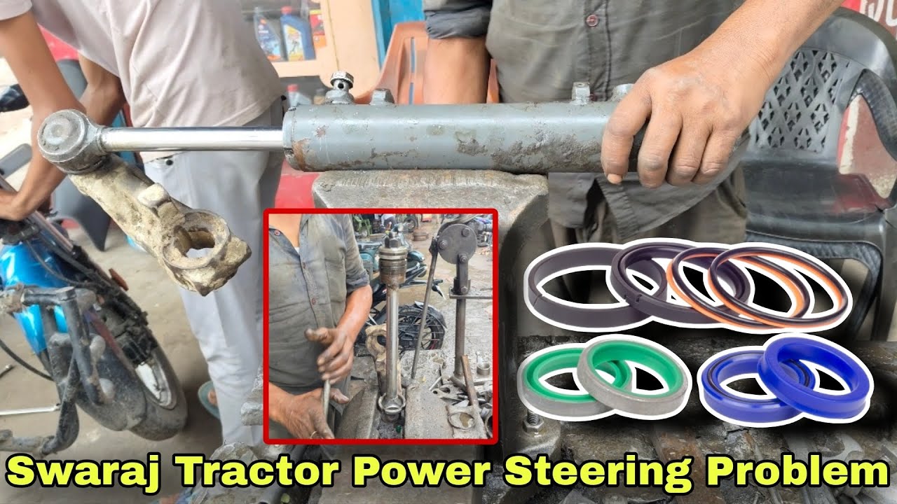 Swaraj Tractor Power Steering Problem Solve | Power Steering Oil Seal Change #powersteering 