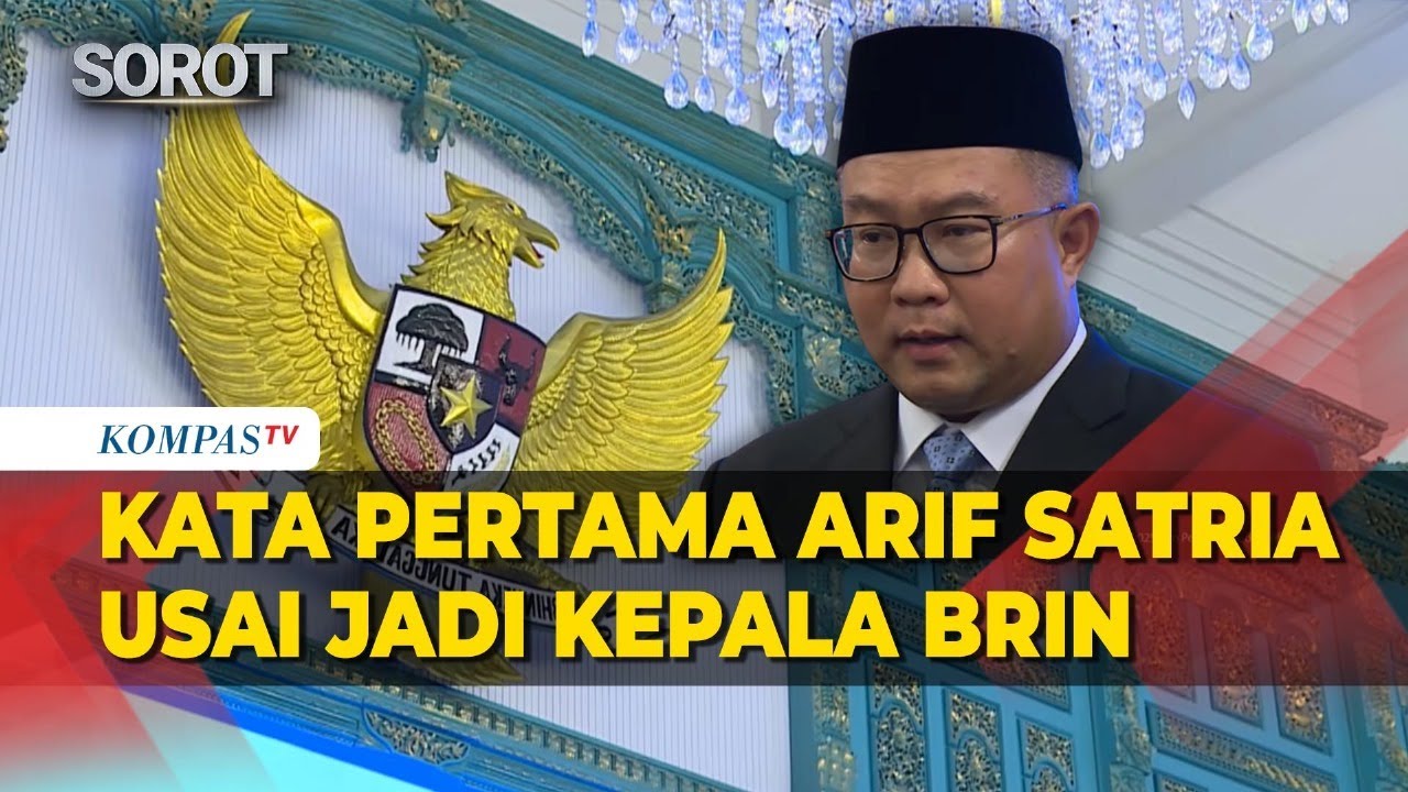 [FULL] Kata Pertama Arif Satria usai Dilantik Prabowo Jabat Kepala BRIN