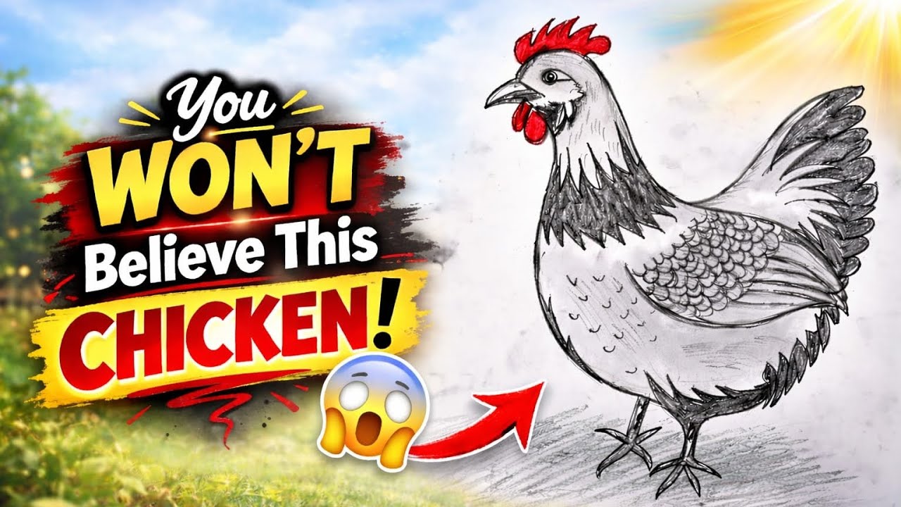 You Won’t Believe This Pencil Hen Drawing! 😲✏️ #trending #viral #drawing #viralvideo #art #youtube 