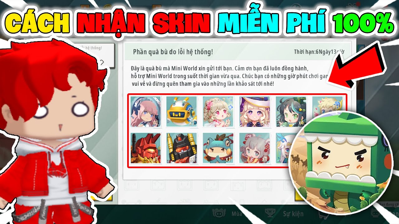 Mini World: Cách Sỡ Hữu Full Trang Phục Miễn Phí Toàn Sever - Không Cần Nạp Tiền | Kha TG