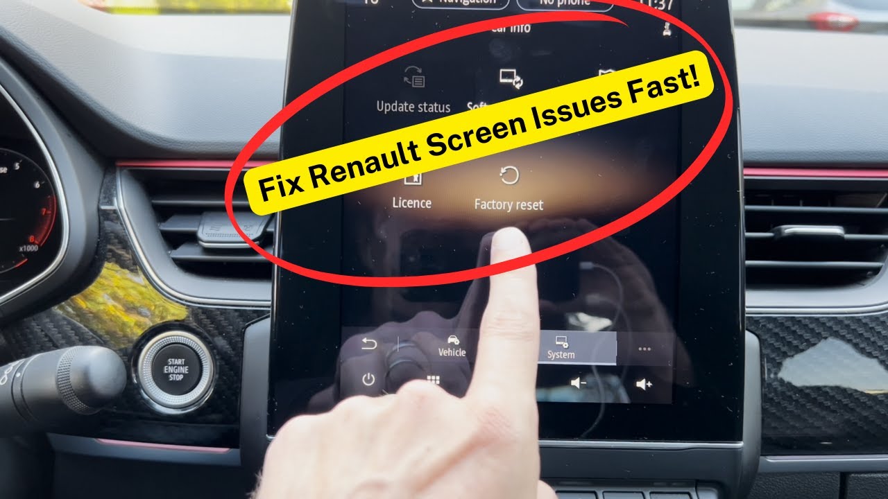 Как сбросить настройки экрана информационно-развлекательной системы Renault — устранение проблем ...