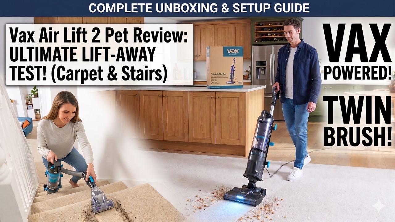 Powerful Vax Air Lift 2 Pet Vacuum Cleaner Twin Brush Assemble | Unboxing Review
