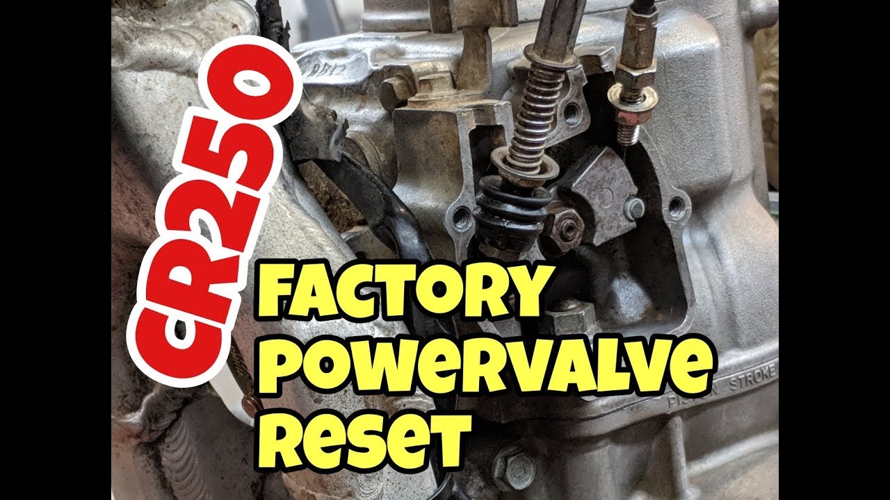 Как настроить на заводе клапан мощности Honda CR250R RC