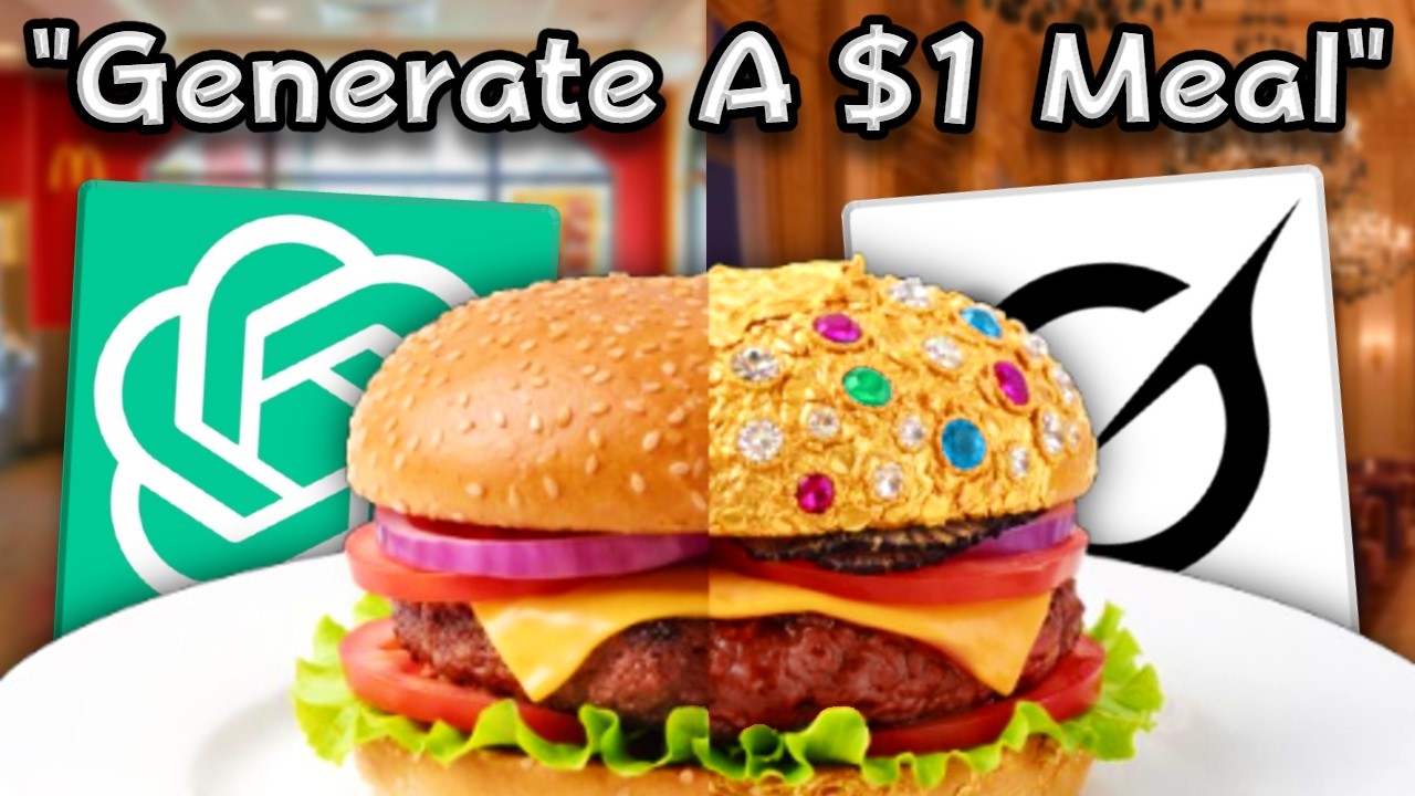 I Asked 4 Top AIs To Make A $1 VS $1,000,000 Meal!