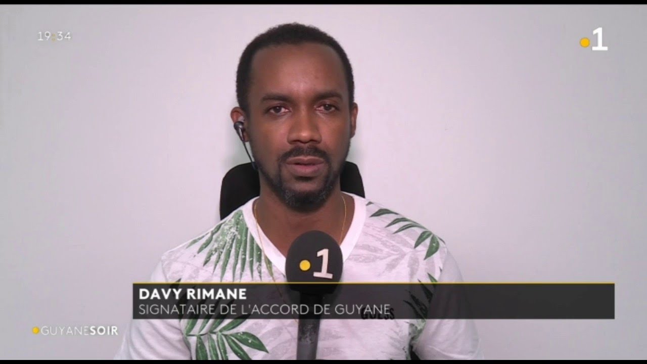 Davy Rimane, signataire de l'accord de Guyane , invité du Guyane Soir