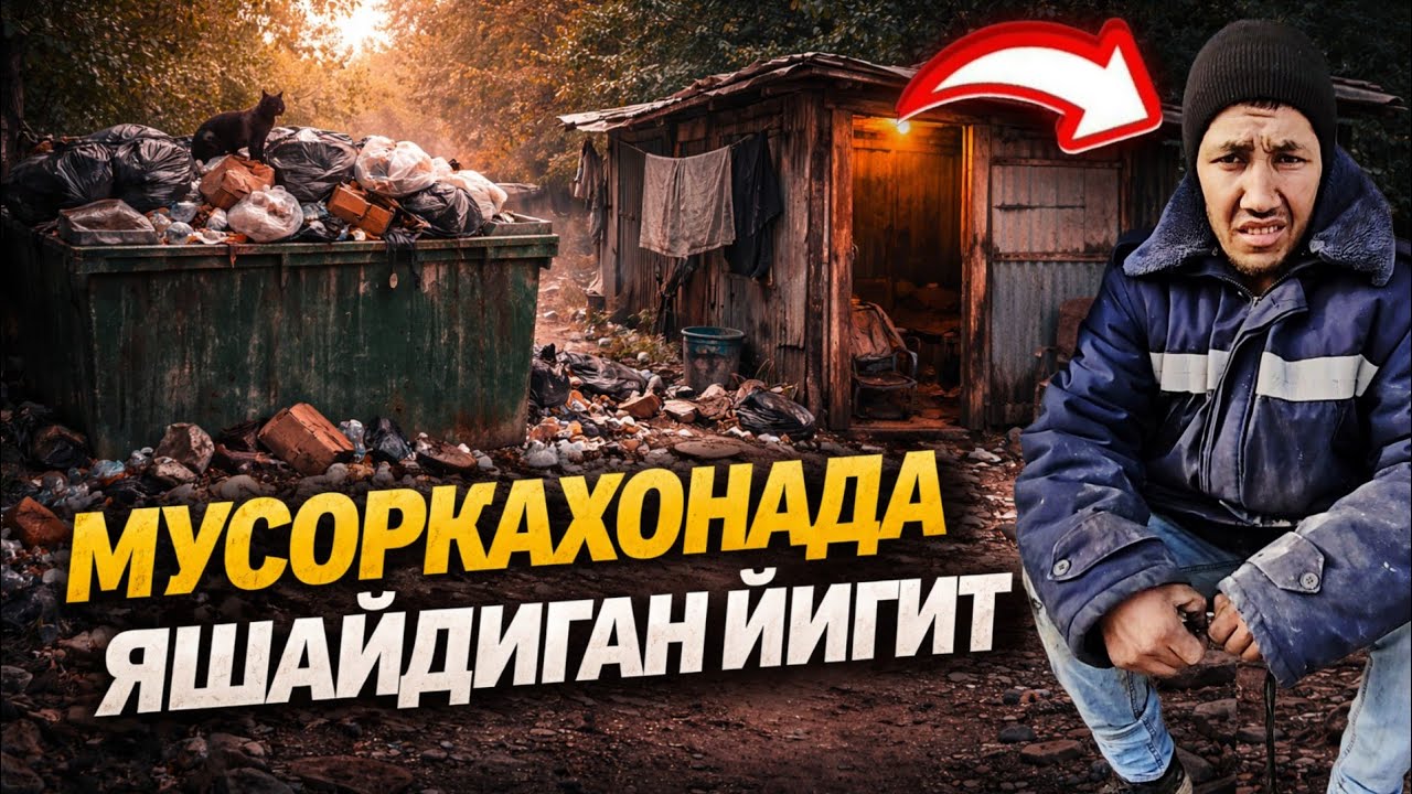 МУСОРХОНАДА ЯШАЙДИГАН ЙИГИТ...НАМАНГАН ШАХРИДАГИ ХОЛАТ УТА ЖИДДИЙ ВИДЕО. (Давоми бор...)