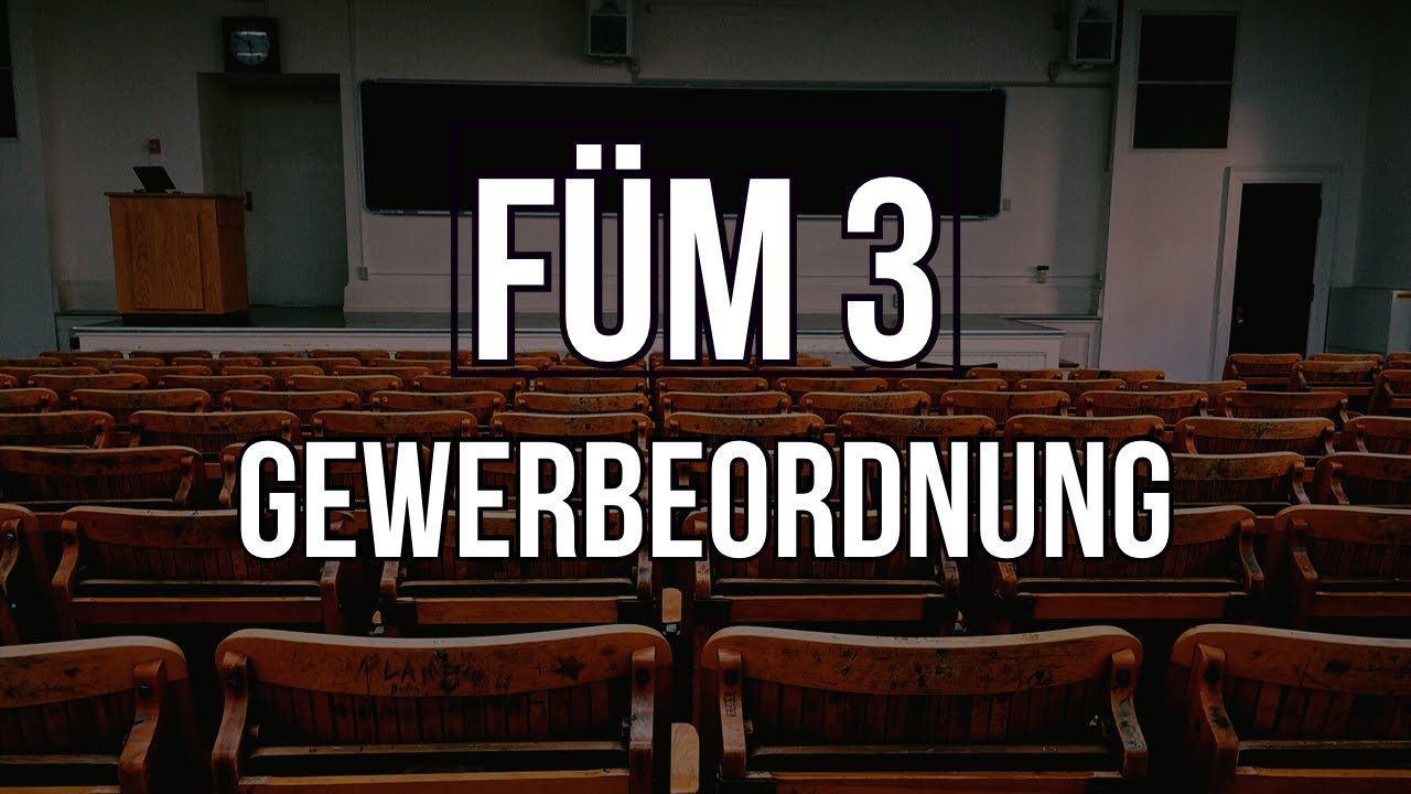 Gewerbeordnung | F&Uuml;M 3 | Hehenberger Rechtskurse GRATIS