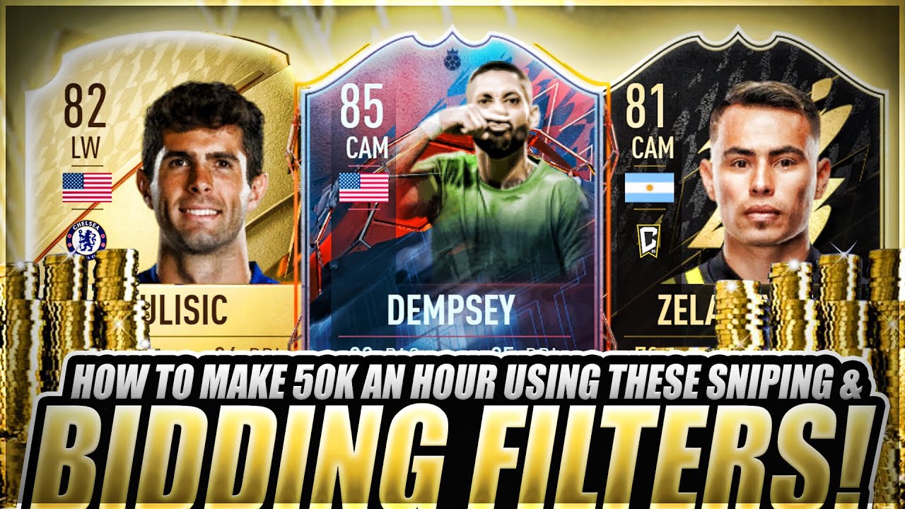 50K EVERY HOUR FIFA 22 BEST TRADING METHODS - FIFA 22 SNIPING FILTERS AND BIDDING FILTERS