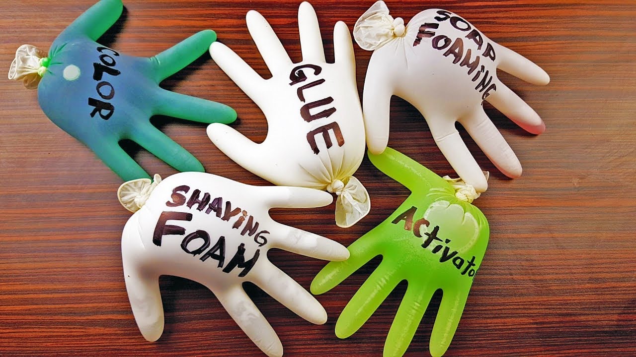 Making Slime with Gloves - Satisfying Slime video