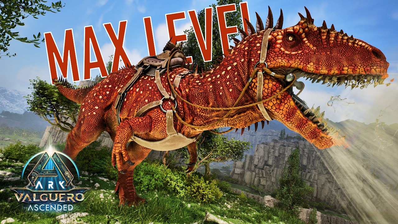 MAX LEVEL Carcharodontosaurus Taming (ARK: Valguero Ascended • EP12)