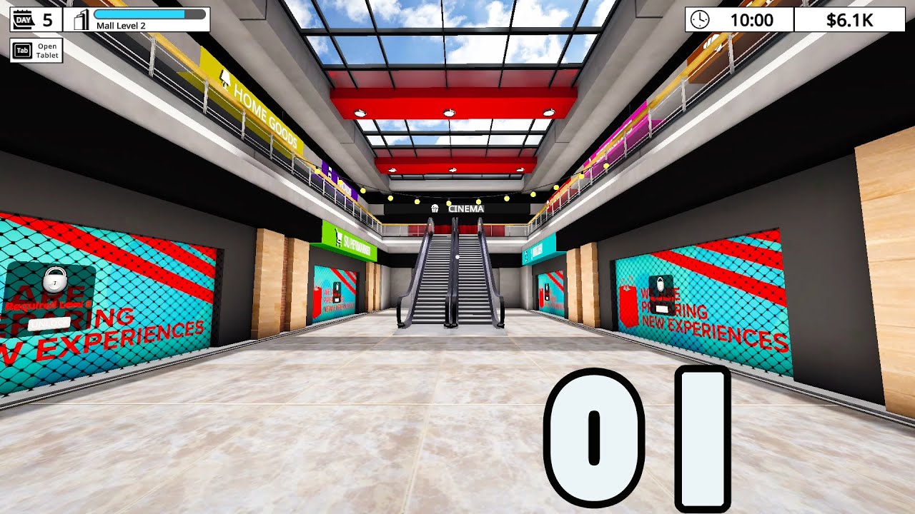 Opening my first shop in Mall Simulator