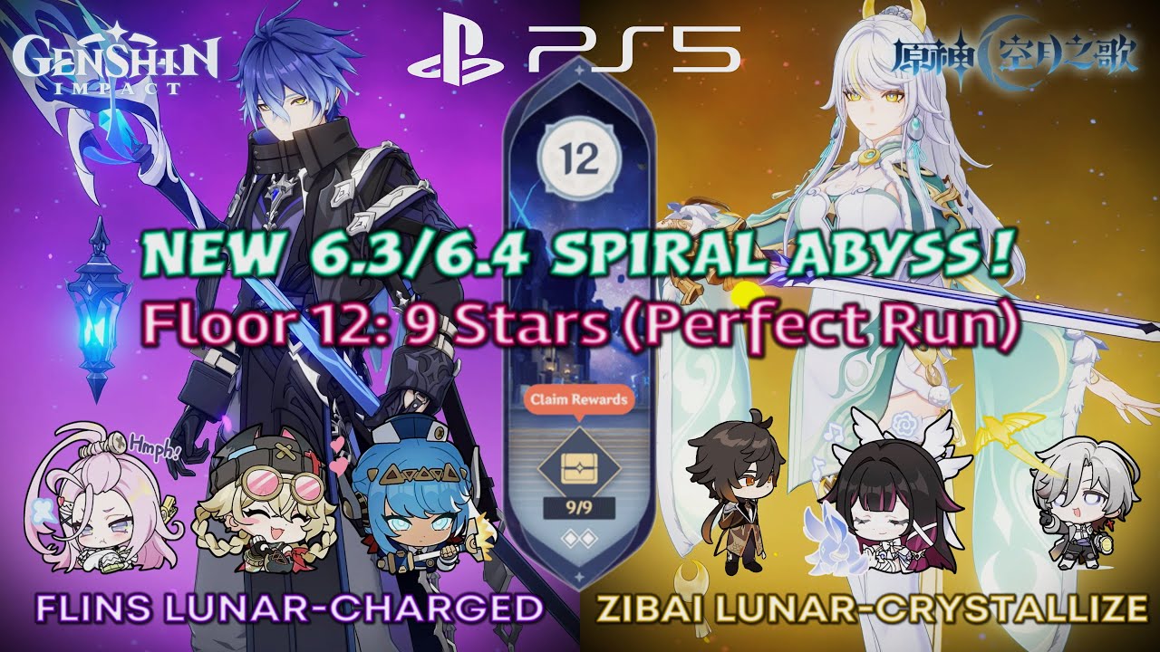 NEW 6.3/6.4 Spiral Abyss Reset! Floor 12: 9 Stars (Perfect Run) | [ Genshin Impact 6.3 ]