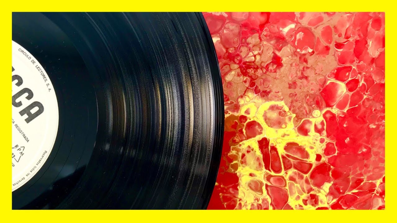 💿 CÓMO PINTAR UN DISCO DE VINILO (con Acrílicos Fluidos)