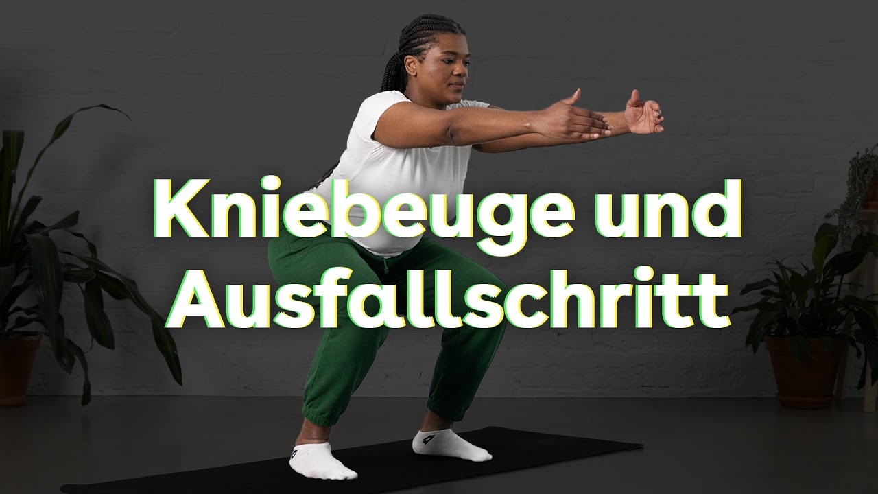 Kniebeuge & Ausfallschritt | Richtige Ausf&uuml;hrung f&uuml;r Squats & Lunges | Bauch-Beine-Po Training | AOK