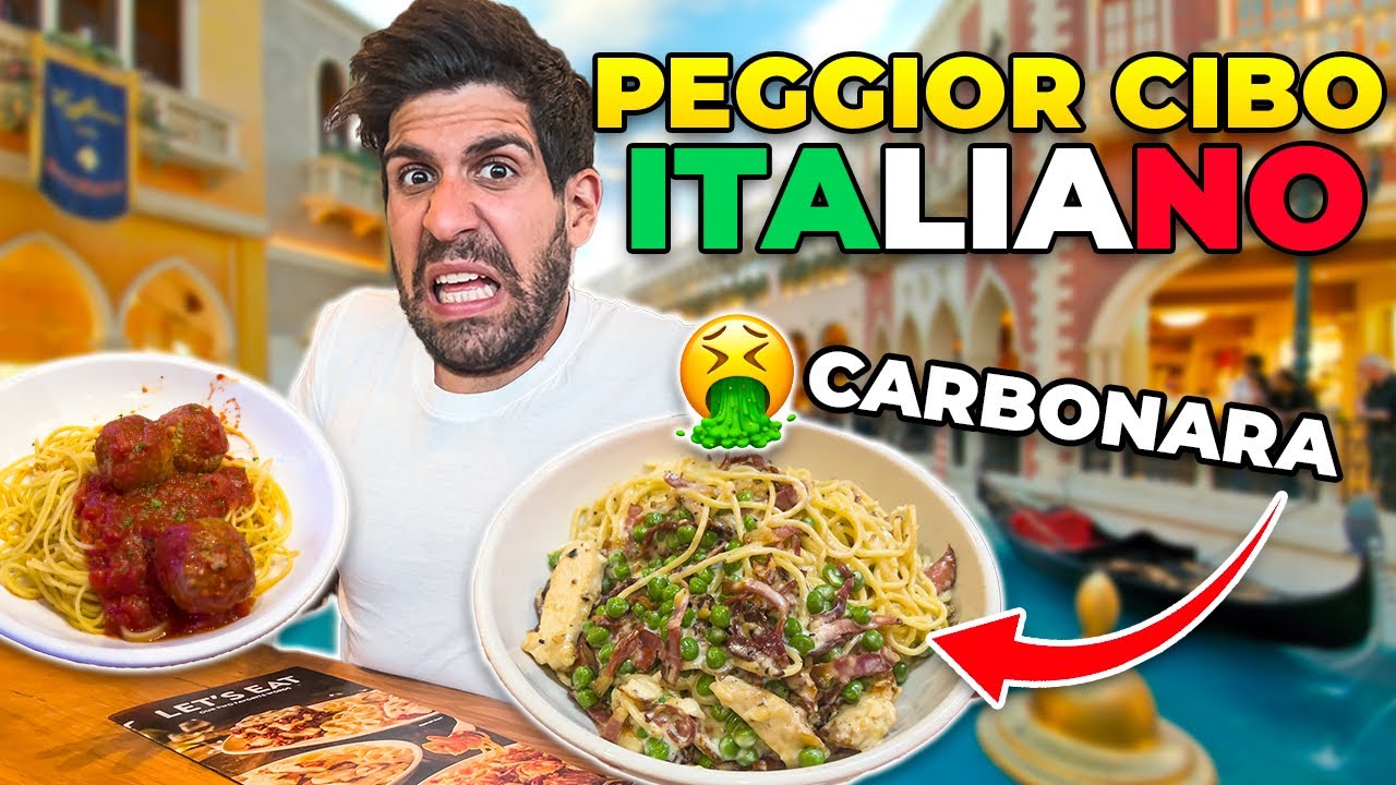 MANGIO I PEGGIORI CIBI ITALIANI A LAS VEGAS *schifo*