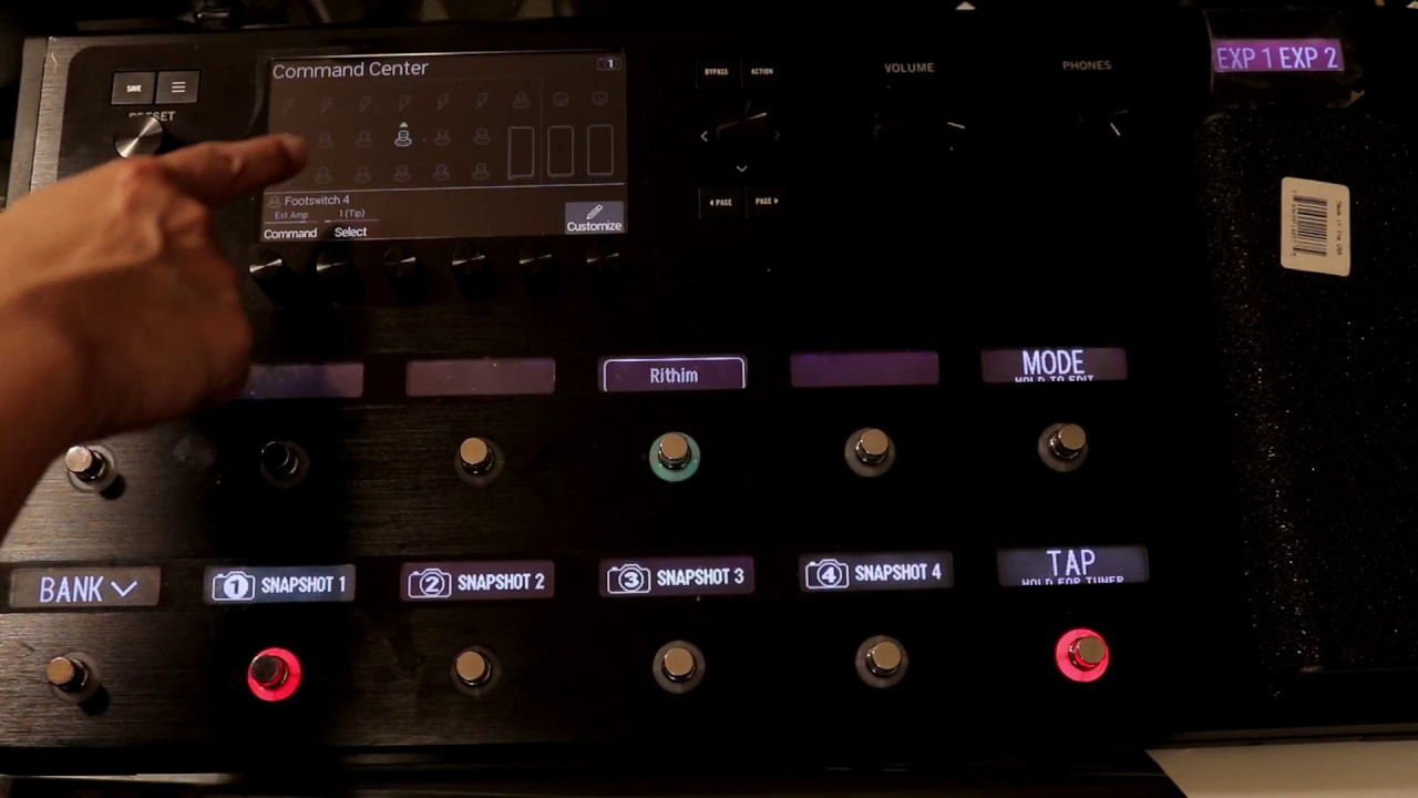 Line 6 Helix Switching Channels of Mesa Boogie