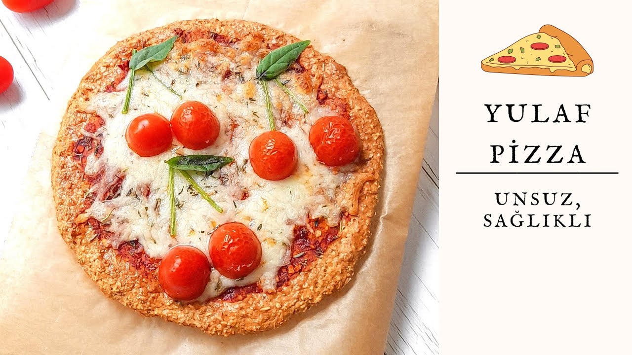 UNSUZ, SAĞLIKLI, YULAF PİZZA | 1 DİLİM 85 KALORİ! | TOK TUTAN, NEFİS FİT PİZZA TARİFİ! DİYET PİZZA